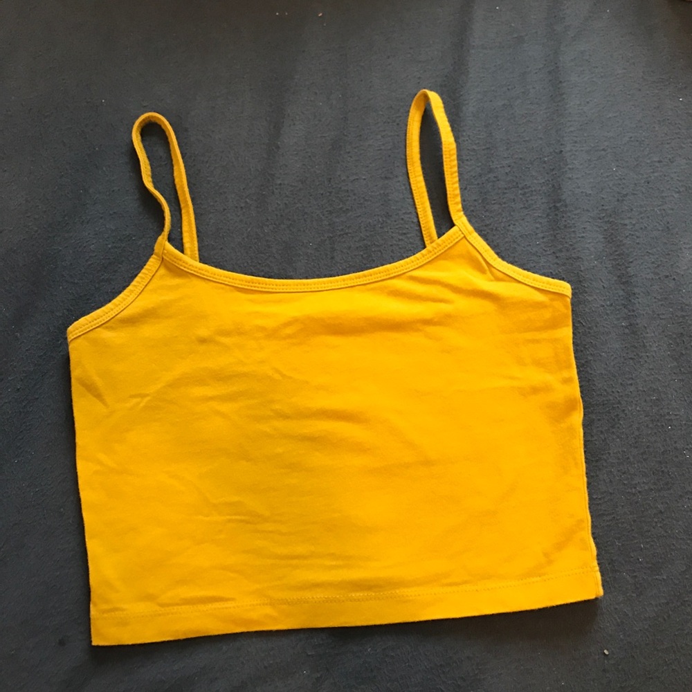 Olive Green Cropped Tank - Picture 1 of 2